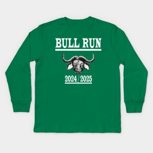 Bull Run Crypto Currency Bitcoin Kids Long Sleeve T-Shirt